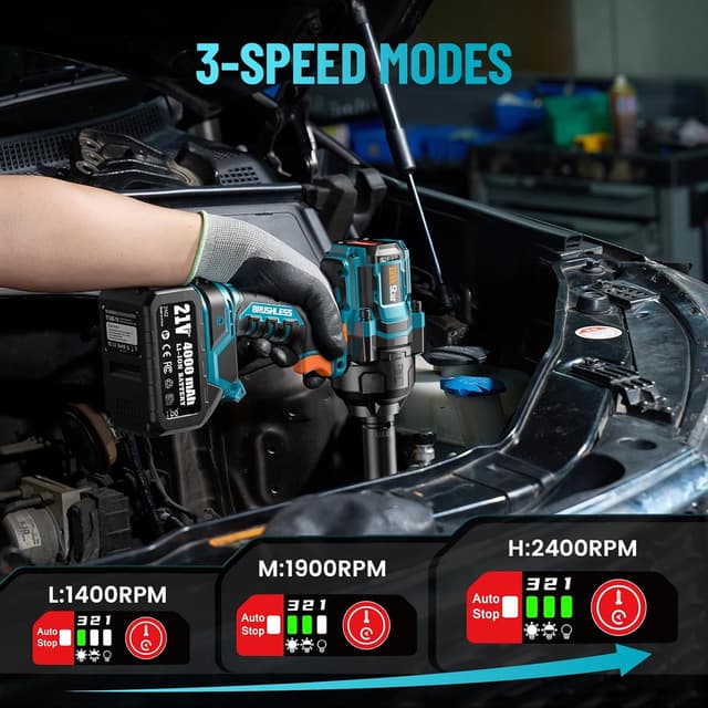 Thumbnail 4 de TaskStar Cordless Impact Wrench 1200N·m