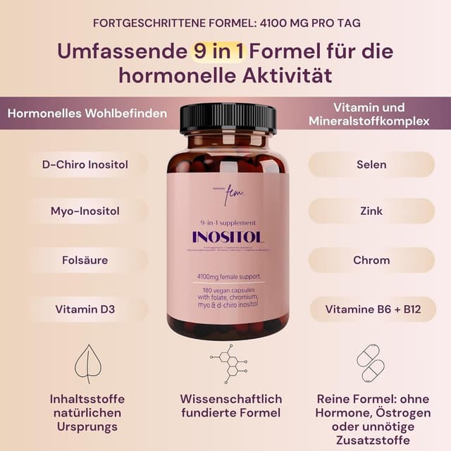 Detalle de Myo- & D-Chiro-Inositol Komplex 4100 mg 360 Kapseln