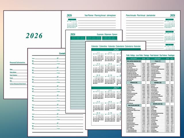 Thumbnail 6 de Agenda 2026 A5 Rosa – agenda diaria