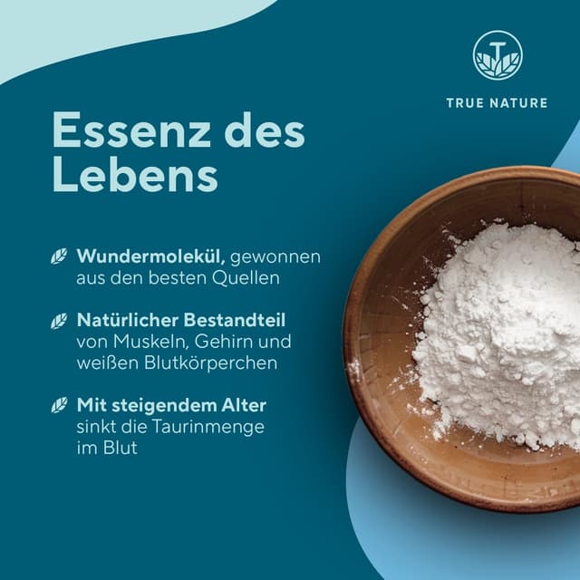 Detalle de TRUE NATURE Taurin Kapseln 360 Stück