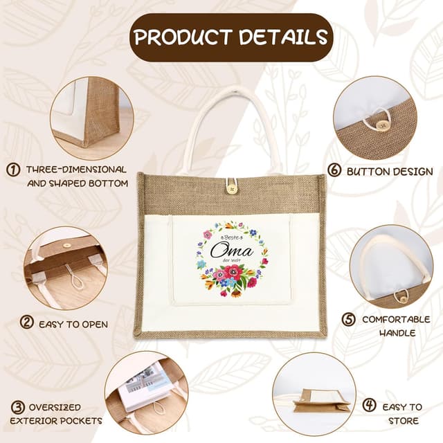 Thumbnail 3 de Anicy Jutebeutel Personalisiert 35x30x14 cm