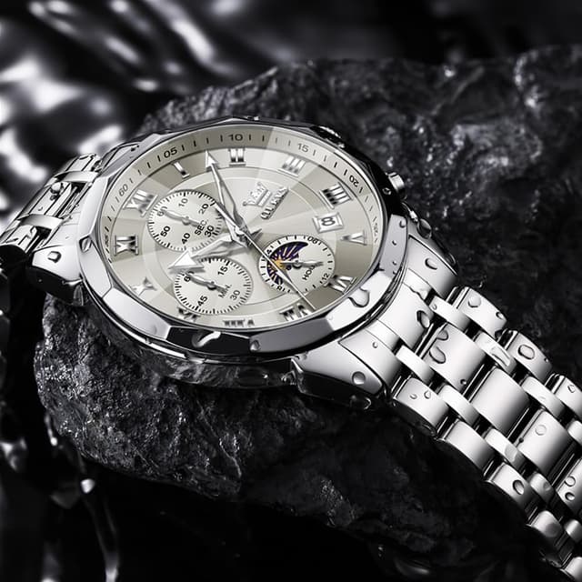 Detalle de OLEVS Quarz Herrenchronograph 3 ATM