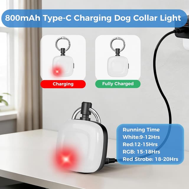 Thumbnail 2 de MonHall 2er Hundelicht 800 mAh USB-C wiederaufladbar