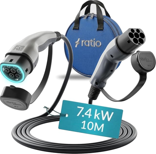 Detalle de Type 2 charging cable 7.4kW 32A 10m