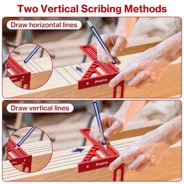 Detalle 1 de Preciva 3D-Mehrwinkel-Winkelmesser ±0,2 mm