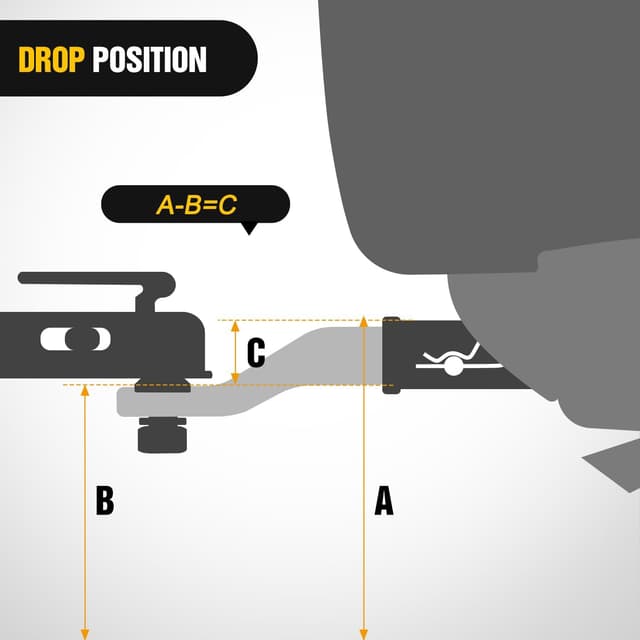 Detalle 2 de Nilight Forged Trailer Hitch Ball Mount (2-5/16-Inch Ball) for 2-Inch Receivers, 15000 lbs Capacity, Gloss Black Finish