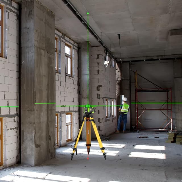 Detalle 1 de Huepar GF360G Kreuzlinienlaser grün mit 45 m