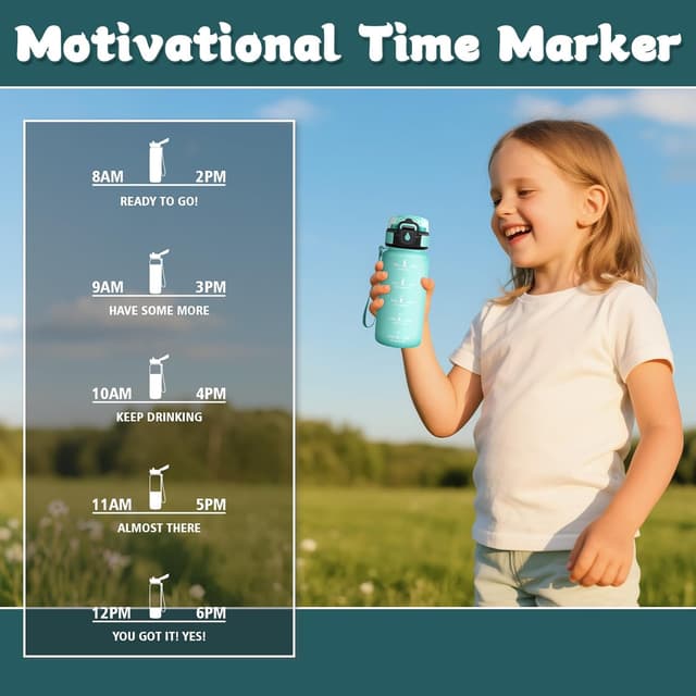 Detalle de Mulbijeo borraccia 0,5L con cannuccia