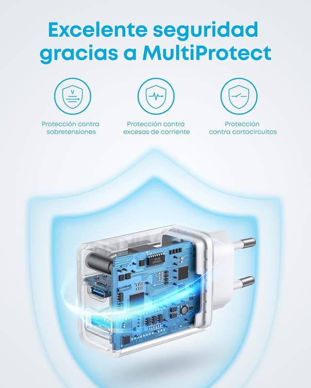 Thumbnail 5 de Anker Cargador 20W USB C carga rápida 2 Puertos