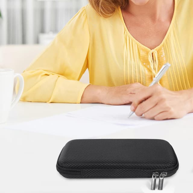 Thumbnail 6 de FINPAC Federmäppchen aus Hart-EVA (21,5 x 10 x 3,8 cm) – stoßfeste Stiftetasche für Büro, Schule & unterwegs, schwarz, groß