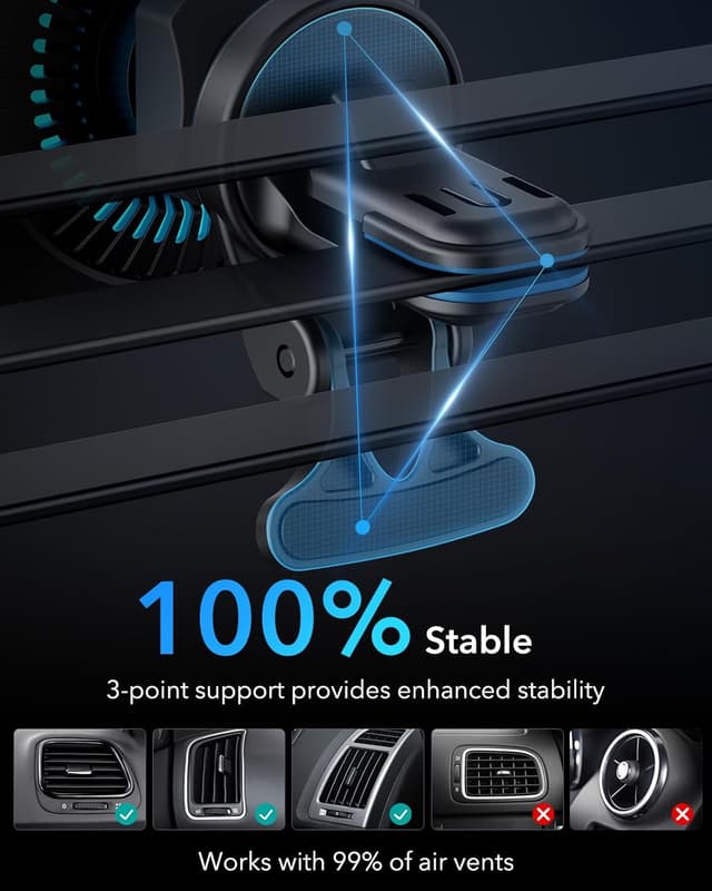 Thumbnail 5 de ESR MagSafe Car Mount Charger with CryoBoost 15W