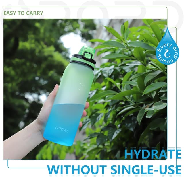 Thumbnail 6 de Opard Sport-Trinkflasche 900 ml aus Tritan, BPA-frei, auslaufsicher – mit Sieb