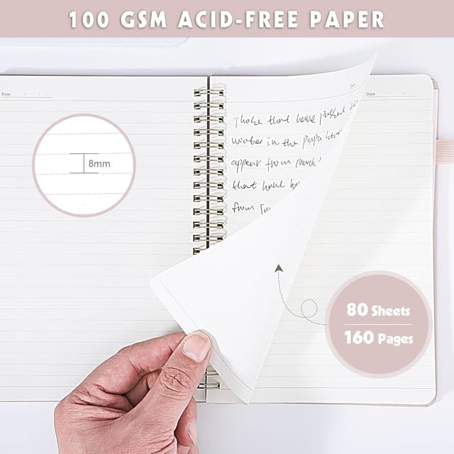 Thumbnail 4 de Thboxes A5 Notebook 160-page lined spiral ๐