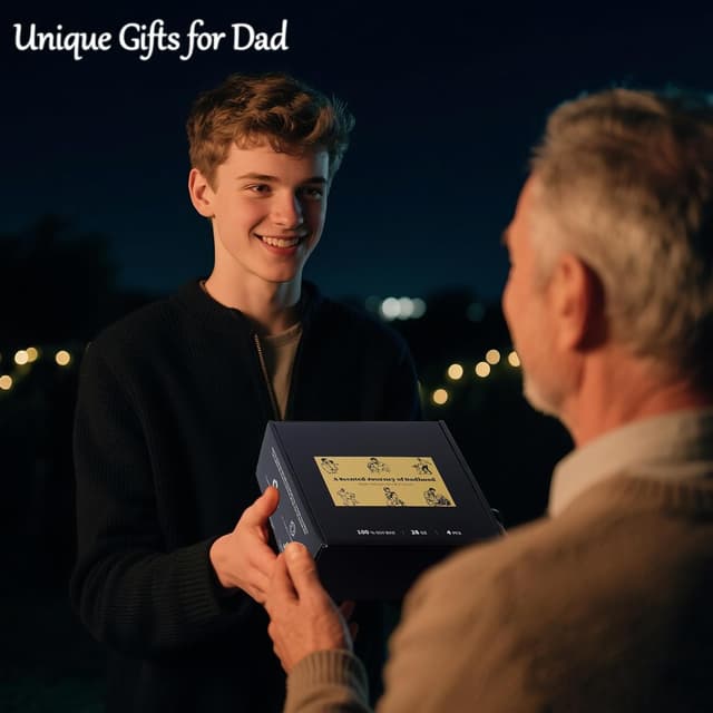 Thumbnail 6 de Men’s Scented Candles Set for Dad (4 Packs) – Soy Candles in Lavender Woods/Smoke & Vanilla/Vintage Oak/Leather