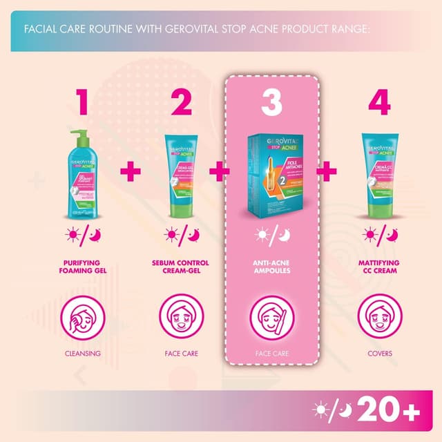 Thumbnail 5 de Gerovital Stop Acnee: Serum Facial Anti Acné 10 ampollas 💧