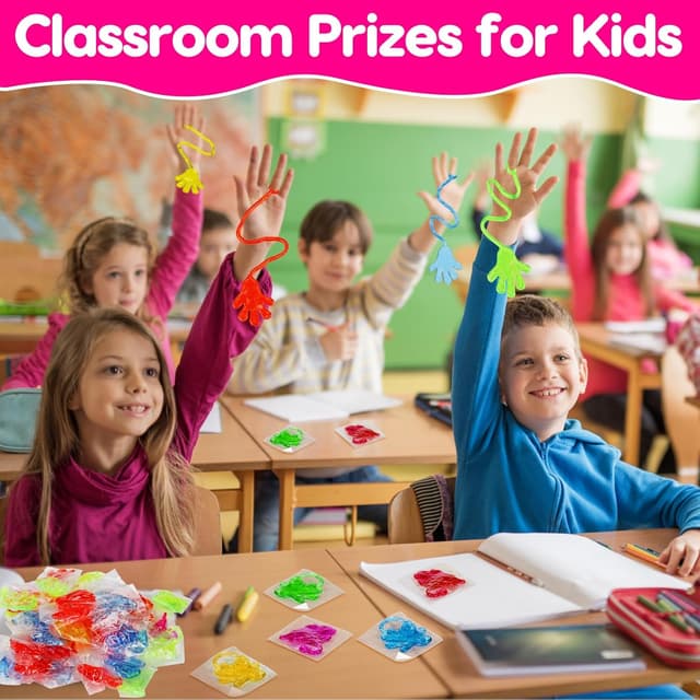 Detalle 2 de 100PCS Glitter Sticky Hands Party Favors 100pcs