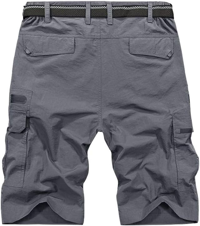 Detalle 2 de Jessie Kidden Men’s Outdoor Casual Expandable Waist Quick-Dry Fishing & Hiking Shorts