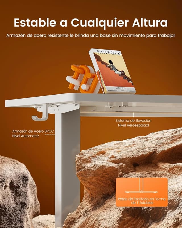 Detalle 2 de ErGear Escritorio Elevable Eléctrico 160x80 cm