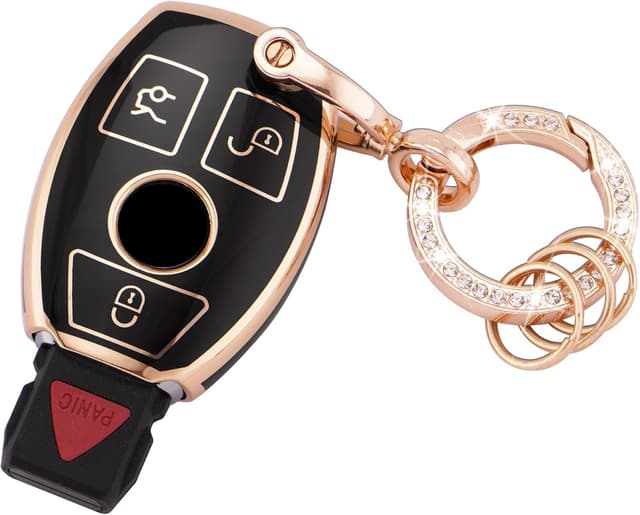 Thumbnail 6 de Koaudb Mercedes-Benz key cover (3 buttons) with TPU shell and bling keychain