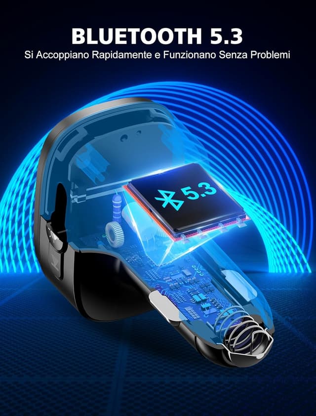 Thumbnail 6 de Mohard Bluetooth Auto Trasmettitore FM 18W PD USB C