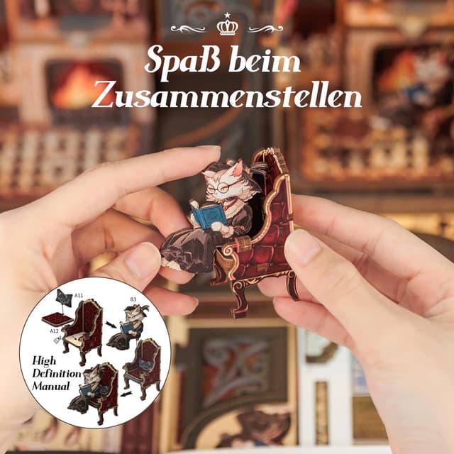 Thumbnail 5 de Cutefun Book Nook Kit Case delle bambole