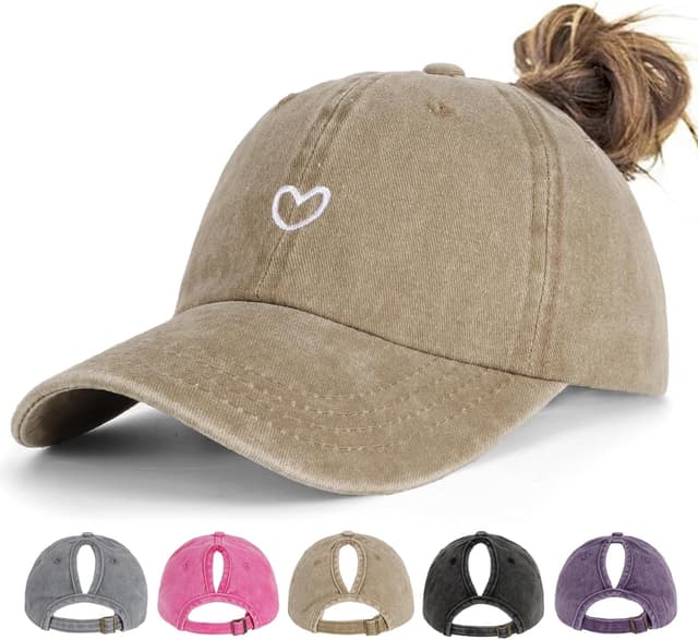 Thumbnail 6 de Acado Ponytail Baseball Cap adjustable distressed