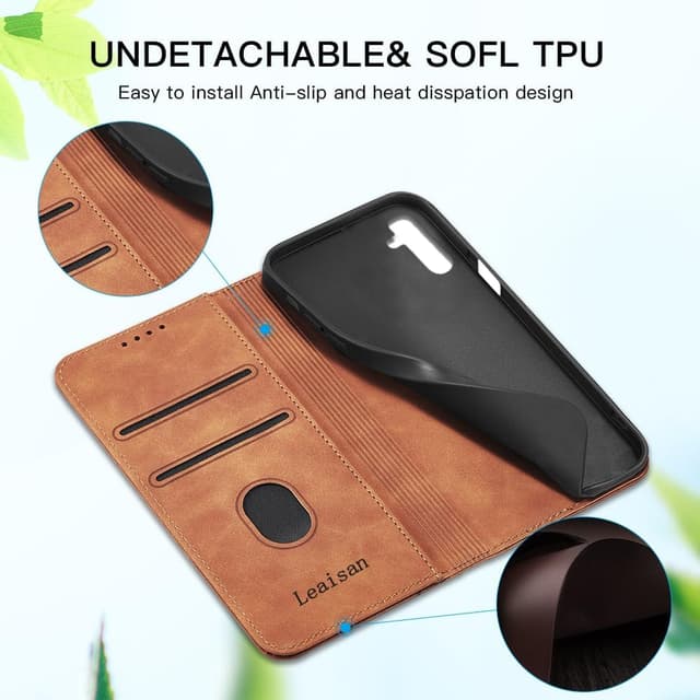 Thumbnail 6 de Leaisan Handyhülle für Galaxy A15 5G im Flip-Design