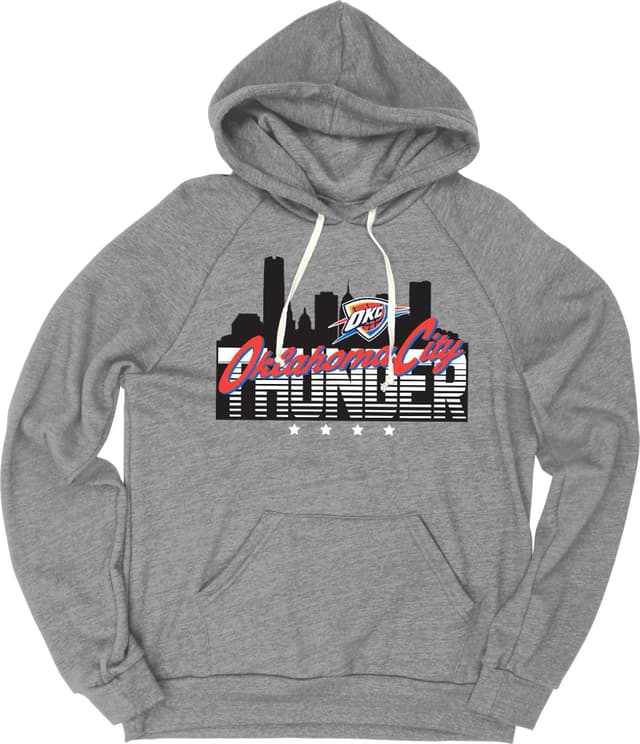 Thumbnail 6 de Blue 84 NBA Officially Licensed Tri-Blend Hooded Sweatshirt (Flyline) – Atlanta Hawks