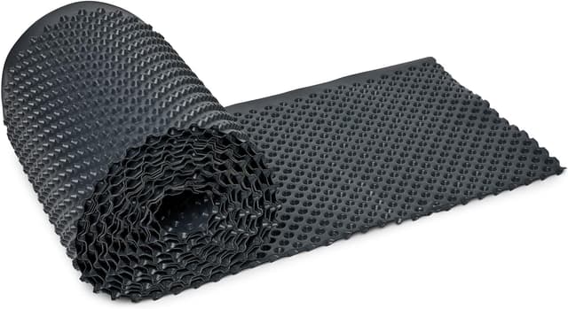 Detalle de Garronda Noppenfolie GD-0160 aus HDPE (1 m x 10 m, 400 g/m²) – Drainagebahn für Keller, Grundmauern und Hochbeet