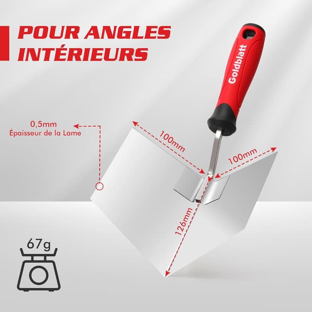 Thumbnail 2 de Goldblatt Truelles d’Angle lot 2 100×126 mm 🛠