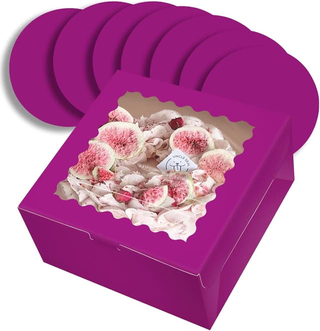 Detalle de Gcardist Kuchenbox Tiefes Lila 25,4 cm