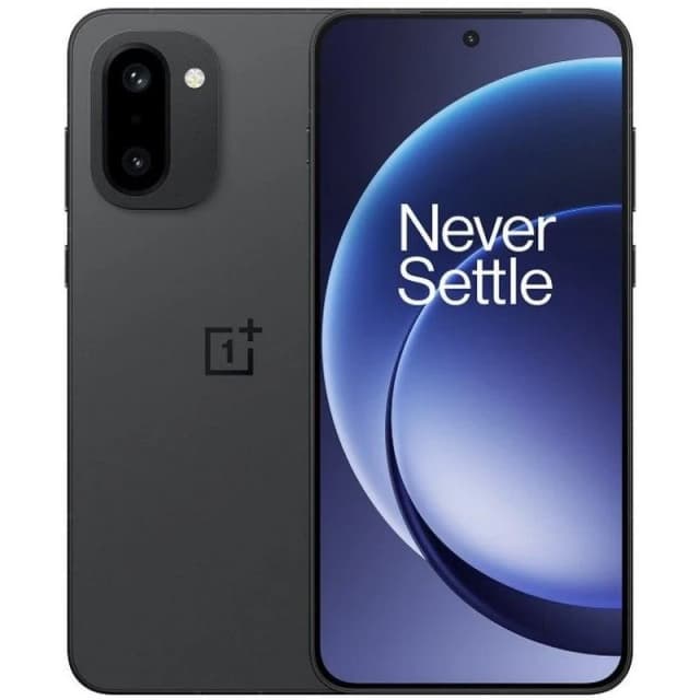 Detalle de OnePlus 15R 5G 12GB/256GB con pantalla de 6.83" y batería de carga ultrarrápida en negro