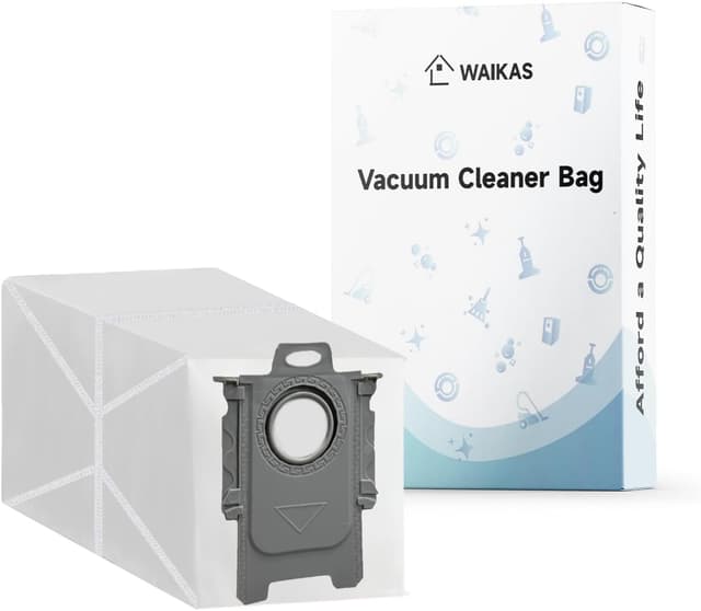 Detalle de WAIKAS 6er Beutel-Set für Roborock Qrevo & S8 MaxV Ultra (kompatible Staubsaugerbeutel)