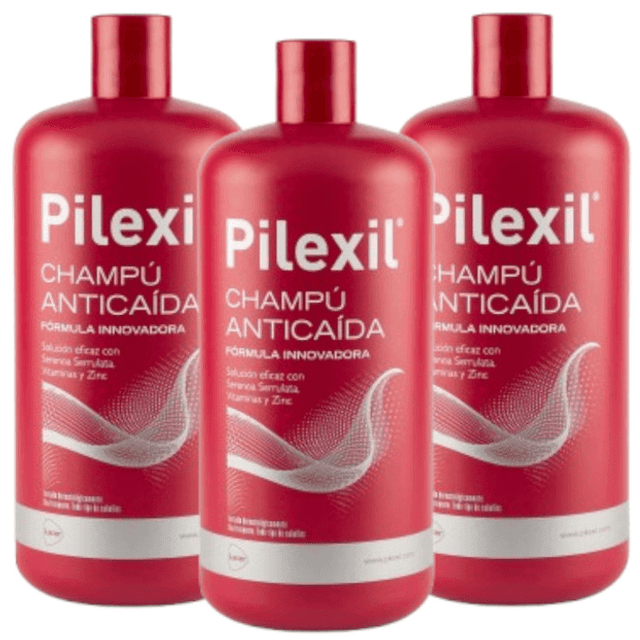 Imagen de Pilexil Champú Anticaída 3x900ml 💆♀️ Recomendado para Fortalecer el Cabello en OfertitasTOP