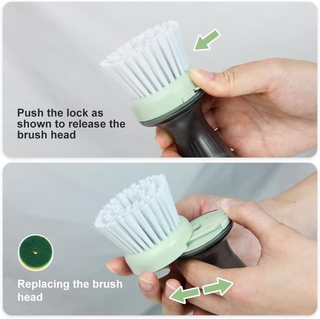 Thumbnail 6 de CQT Dish Brush with Soap Dispenser