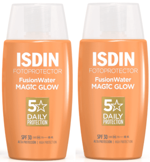 Detalle de Isdin Fusion Water Magic Glow SPF30 2x50 ml