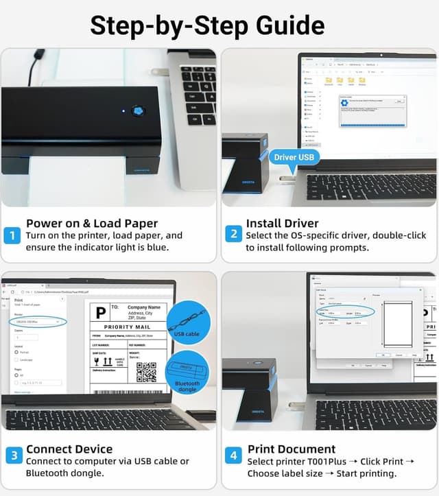 Detalle de ORGSTA DHL Etikettendrucker 152 mm/s