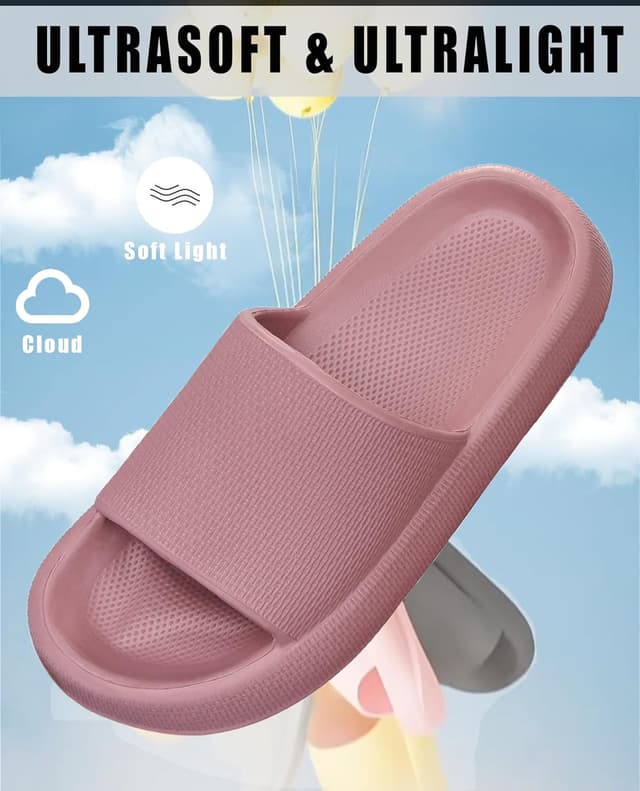 Detalle de Donpapa ciabatte da casa e slides “Nuvola” in EVA, antiscivolo per doccia e piscina