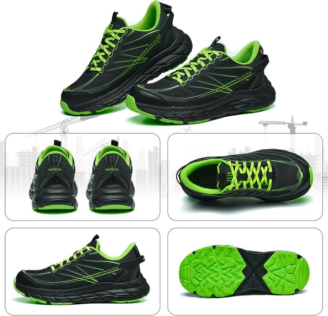 Thumbnail 6 de NBOFIEHY Chaussures de sécurité légères antidérapantes et respirantes (embout acier 200 J, semelle EVA/kevlar)