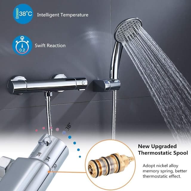 Thumbnail 2 de Thermostatic Shower Mixer Bar 1 valve