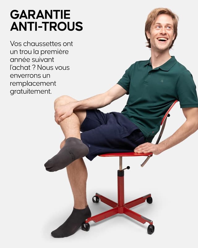 Detalle 2 de DANISH ENDURANCE Chaussettes basses 6 paires