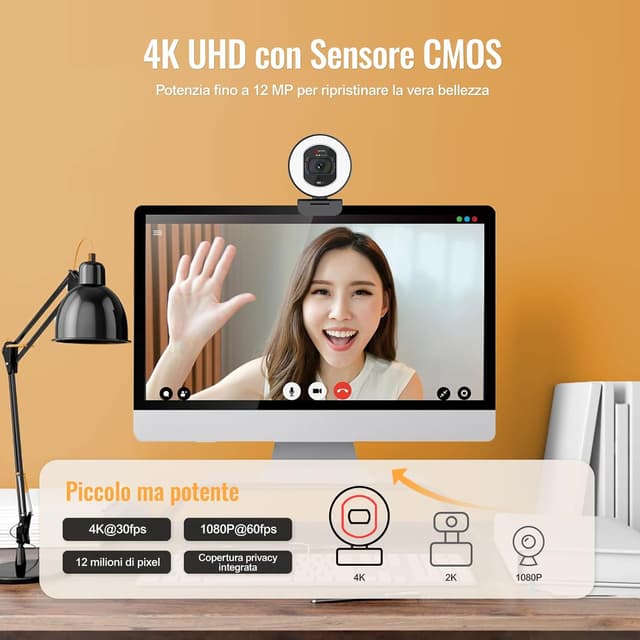 Detalle de Angetube 4K Webcam streaming 4K TOF