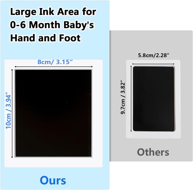 Detalle 2 de Zemiu Impronta Mani e Piedi Neonati 10x8 cm