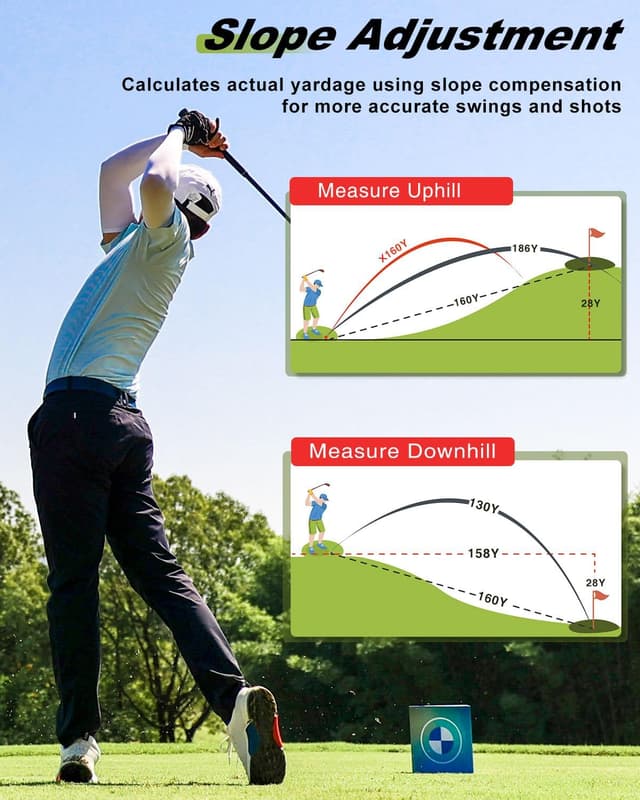 Thumbnail 4 de 1200 Yards Range Finder Golf 7X with Slope