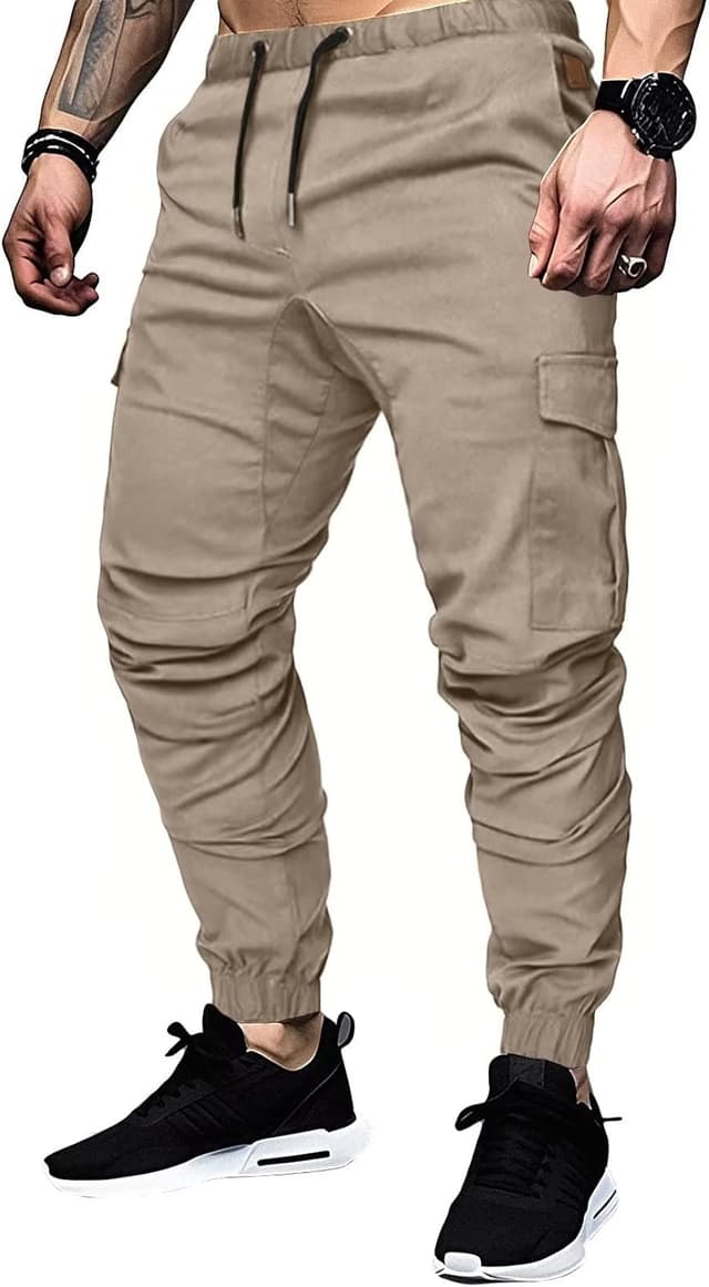 Detalle de Elegancity Cargohose Herren Chino mit 6 Taschen & Stretch – 6er Cargo-Chinohose in S bis 3XL