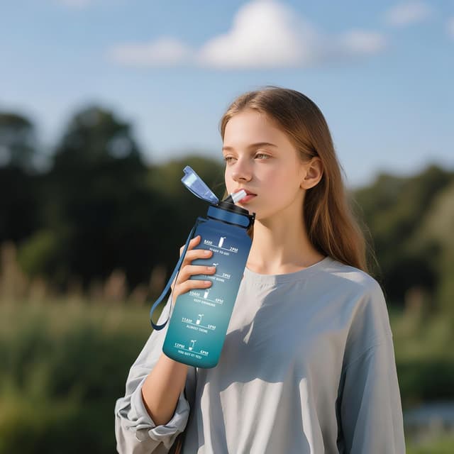 Thumbnail 6 de Motswedi borraccia 1500 ml con cannuccia, motivazionale senza BPA