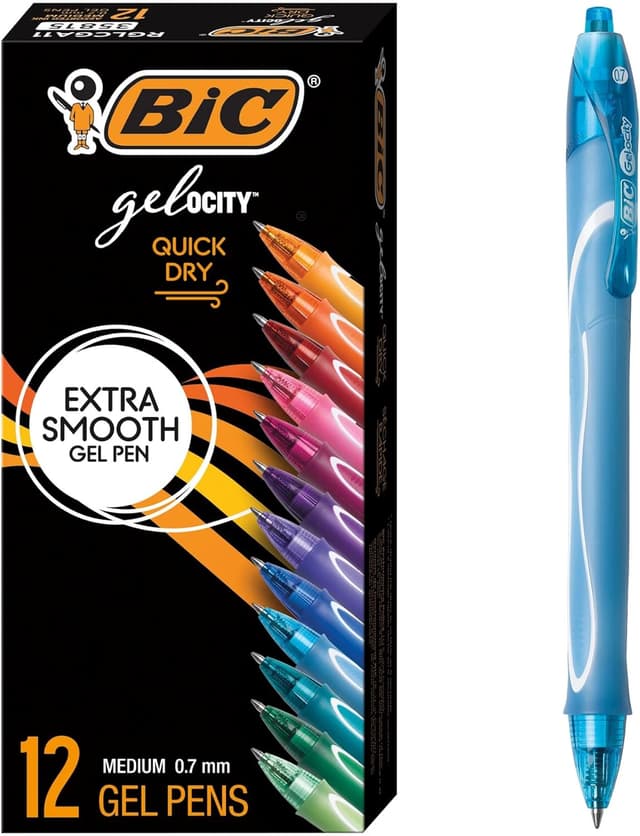 Detalle de BIC Gelocity Quick Dry Gel Pen 12-count ๐