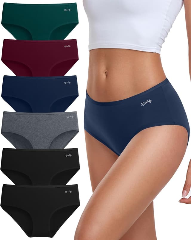 Detalle de coskefy Unterhosen Damen 6er Pack Baumwolle