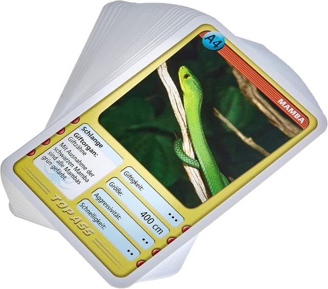 Detalle 1 de Ass Altenburger 22571996 TOP „Giftige Tiere“ (M) – Trumpf- und Quartett-Kartenspiel