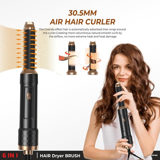 Thumbnail 1 de Pro Haarstyler Hairstyler 6 in 1 1000W Air Styler